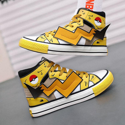 High Top Men Sneakers Comics Running Basketball Shoes Women Breathable Wear-resistant Canvas Shoeses