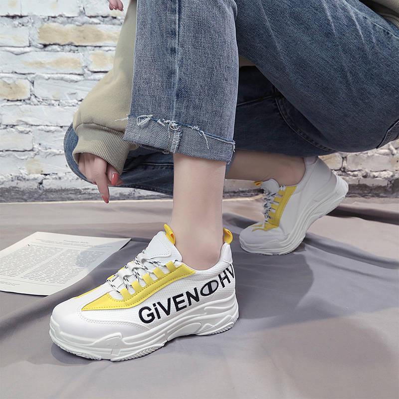 Women's Platform Sneakers Women Fashion Mesh Sneakers Women Vulcanize Shoes Women White Sneaker