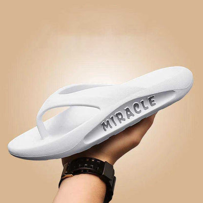 Summer Slippers Men's Flip Flops Thick Bottom Soft Bottom Home Non-slip Slippers Outdoor Beach