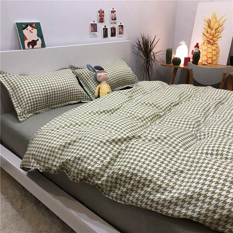 Fashion Simple Style Home Bedding Sets Bed Linen Duvet Cover Flat Sheet Winter King Queen Twin