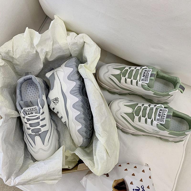 2020 Platform Sneakers Women Spring Dad Shoes Height Increased Casual Shoes Breathing Leisure Shoes