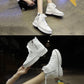 Fashion High-top Canvas Shoes Outdoor All-match Spring and Summer Shoes Ladies Trendy Casual Work Shoes