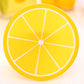 3pcs/5pcs/7pcs Simple Creative Coaster Colorful Jelly Color Fruit Shape Anti-scalding Non-slip Silicone Heat Insulation Pad Water Coaster