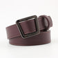 Belts Women Leather Imitation Paint Surface Alloy Buckle