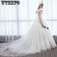 Women's Elegant White Lace Wedding Party Dress Plus Size Bridal Formal Prom Evening Gowns