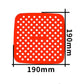 Silicone Mat Air Fryer Non-stick Washable Baking Mat Pastry Tools Accessories Bakeware Cake Grilled Saucer