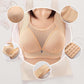 Sexy Front Button Bra Large Size Thin Comfortable Breathable No Rims Women's Underwear Gathered Adjustable Bra