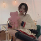 Autumn Long Oversized Knitted Sweater Women Harajuku Pullover Pull Femme Hiver Plus Size Streetwear Plus Size Korean