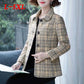 Mother's Woolen Coat Spring and Autumn Women's Short Small Suit Middle-aged and Elderly Woolen Top