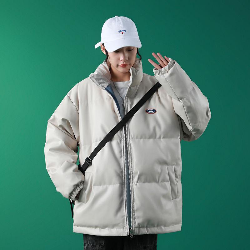 Two-sided Pu Leather Cotton Jacket Women's 2020 New Style Stand-up Collar Loose Thick Cotton-padded Jacket Cotton-padded Jacket Bread Clothes