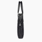 Business Briefcase Men Woven Leather Large Capacity Crossbody Bag Waterproof Handbag Computer Bags