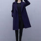 Wool Coat Jacket Women Long Sleeve Outwear Long Jacket Casual Autumn Winter Overcoat Woolen Coat