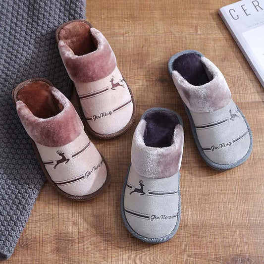 Autumn and Winter Cotton Slippers Men's Large Size Indoor Home Home Warm Non-slip Cotton Slippers