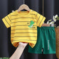 Children's Short-sleeved Suit Cotton Baby T-shirt Boys Summer Children's Clothing Girls Shorts Baby Clothes Summer Clothing