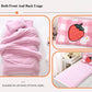 Children's Bed Set Autumn and Winter Double-sided Milk Velvet Three-piece Set Children's Nap Bedding Plus Velvet Thick Quilt Cover Pink Princess Style