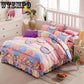 Cotton Lace Fabric Luxury Flower Wedding Bed Skirt Pillowcase King Queen Size Bedding Sets