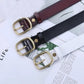 Ladies belt cowhide black belt leather belt student jeans decoration belt girl white belt
