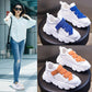 Trifle Small White Shoes Women Spring  Summer Candy Color Velcro Mesh Breathable Sneakers Thick-soled Running Shoes