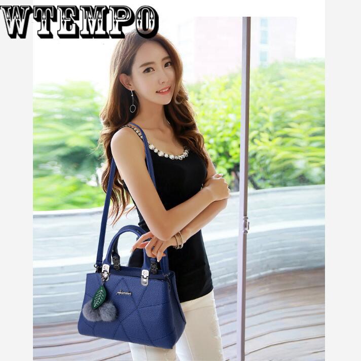 Leather sense handbag fashion handbag trend shoulder bag Messenger bag European and American style