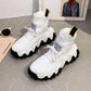 Plus Size 35-39 Summer Women High-top Mesh Luminous Sneakers Students Breathable Running Basketball Shoes Shockproof Non-slip Shoes