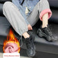 Autumn and Winter Plus Velvet Thick Sports Pants Women's Loose and Thin Wide-leg Straight Pants Gray Leggings Outer Wear Casual Sweatpants