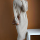 Autumn and Winter Long Thick Sweater Dress Loose Knit Dress Fashion Casual Women Sweater Dress