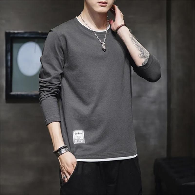 Men's Long-sleeved T-shirt Sports Trend Top Clothes Student T-shirt Bottoming Shirt Sweater Men's Clothing