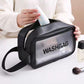 Female Waterproof Transparent Cosmetic Bag Large Capacity Travel Bag Portable Toilet Bag Cosmetic Storage Bag Makeup Bag Organizer