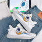 Sports Canvas Coconut Shoes Couple Korean Trend Breathable Net Shoes Summer Fly Woven Breathable Casual Sneakers