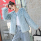 Autumn and Winter Short Mink Fur Coat Fashion Simple Coat Long Sleeve Temperament Female Jacket