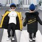 Boys' Padded Jackets Autumn and Winter Clothes Medium and Long Thick Padded-jacket Large Children Western Style Padded Coat Trendy Children