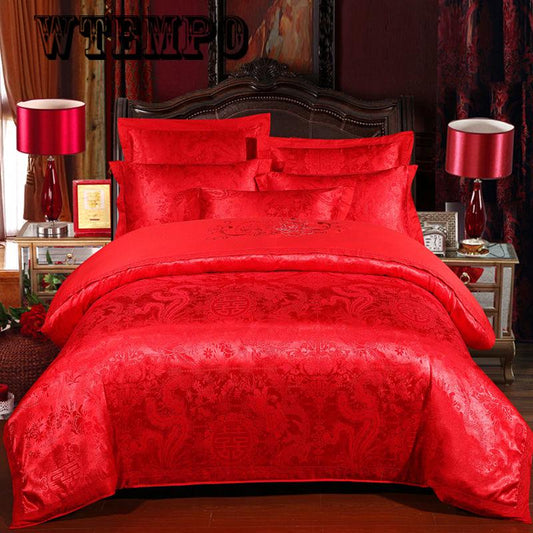Luxury Royal Bedding Set Egyptian Cotton bed sheets Silky King Queen Size Bed Set Duvet Cover