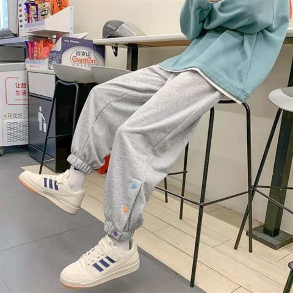 Pants Men's Summer Thin Breasted Sports Sweat Pants Workwear Loose Beam Feet All-match Men's Casual Pants