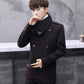 Autumn and Winter Small Windbreaker Male Korean Style Trend Personality Handsome Slim Short Coat Male Woolen Coat