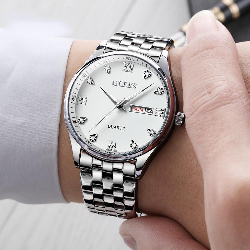 Men Waterproof Stainless Steel Fashion Sport Quartz Watch Clock Mens Watches Luxury Man Wristwatch
