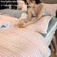 Winter Thickened Warm Milk Velvet Bed Four Sets of Thousands of Birds Simple Baby Velvet Sheets