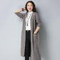 Autumn and Winter Thick Casual Sweater Mid-length Cardigan Over-the-knee Top Pure Simple Female Jacket