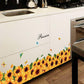 [Wall sticker ]Sunflower Wall Stickers Living Room Bedroom Kitchen Corner Bathroom Tile Home Interio