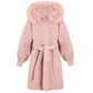 Women's Mid-length Woolen Coat with Waist and Woolen Collar Autumn and Winter Fashion Korean Small Thick Woolen Coat