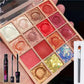 16 Color Desert Rose Glitter Powder Eye Shadow Palette Mermaid Ji Sequin Beginner Eye Shadow Palette