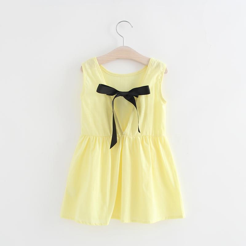 1-7 Years Baby Girls Sleeveless Flower Print Dresses Clothes Kids Summer Princess Dress Children Party Ball Pageant Dress Outfit