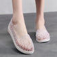 Female Crystal Hole Thick-soled Soft Home Nurse Dancing Beach Female Drag Sandals Summer