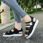 Sweet Little Daisy Sandals Women's Summer Wild Velcro Sports Beach Shoes Thick Bottom Non-slip Light and Comfortable Outdoor Activities Can Be Worn