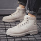 Boots Men's Martin Genuine Leather Shoes Motorcycle Men Ankle Boot Autumn Men Winter Warm Shoes