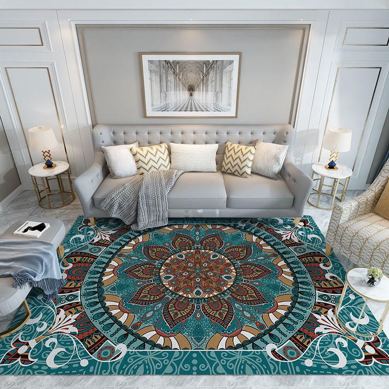 Living Room Carpet French Non-slip Household Carpet Bedroom Bedside Luxury Washable Carpet