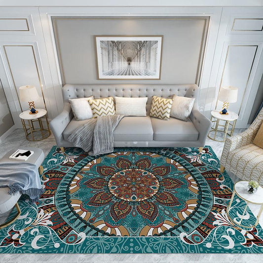 Living Room Carpet French Non-slip Household Carpet Bedroom Bedside Luxury Washable Carpet