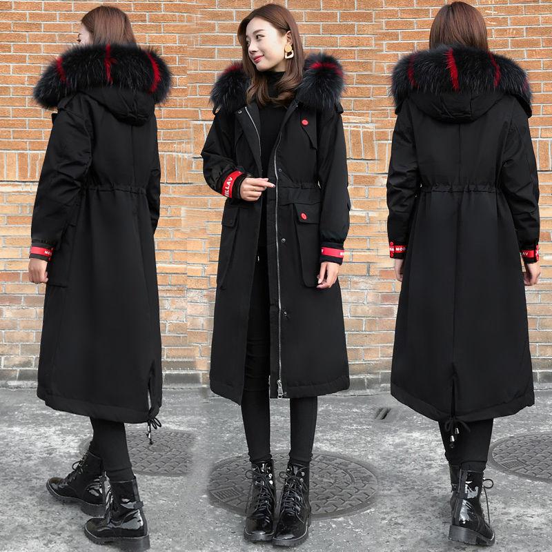 Women Parkas Jacket  Winter Thick Winter Parkas Women Jacket Fashion Fur Collar Hooded Thick Warm Snow Long Coat Jacket