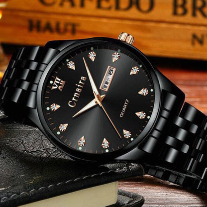 Luxury Brand Automatic Machinery Watches Men Leather Waterproof Business Watch Men Quartz Clock Man