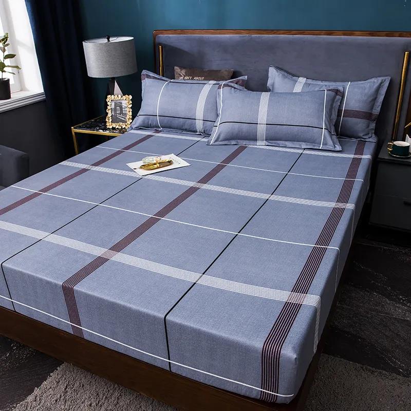 One Piece Non-slip Wear-resistant Cotton Mattress Cover Double Bedroom Mattress Protector 2.0m