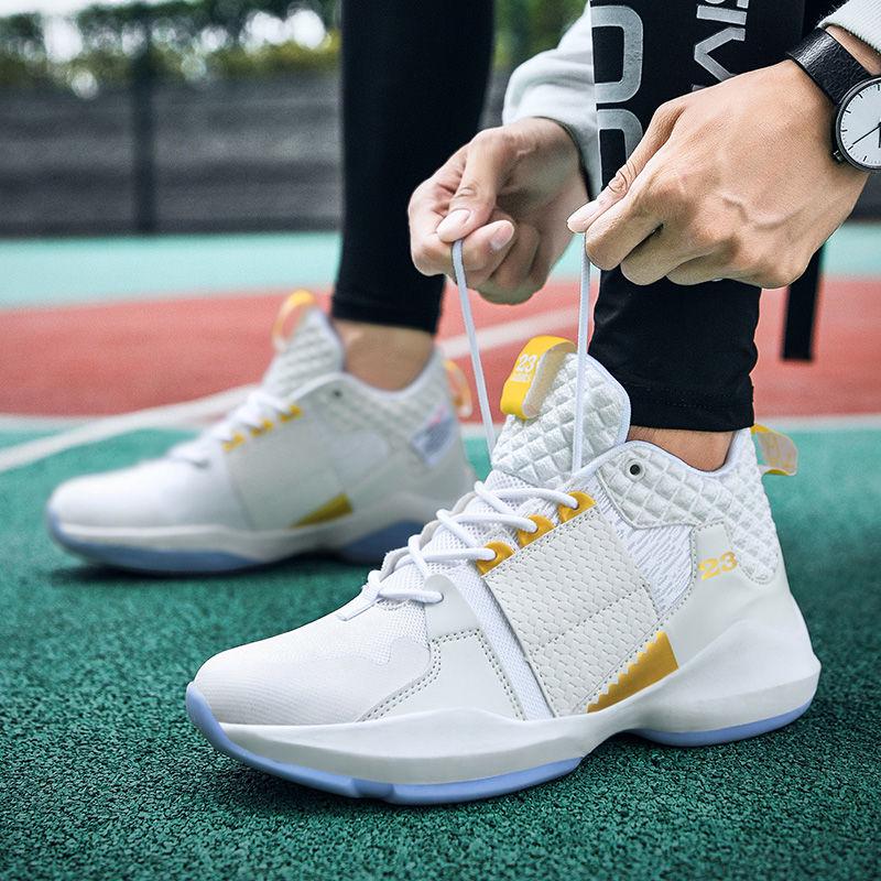 Men's high-top sports shockproof Sports Combat shoes men's shoes breathable basketball sneakers